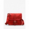 Petit Sac BandoulièRe Cuir Rouge Femme L'Essentiel Rouge