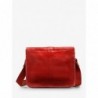 Petit Sac BandoulièRe Cuir Rouge Femme L'Essentiel Rouge