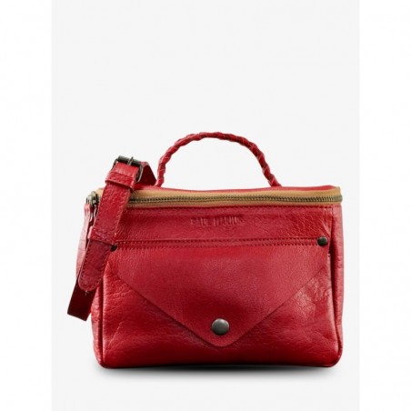 Paul Marius Sac BandoulièRe Cuir Femme Rouge