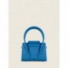 Mini Sac à Main Cuir Bleu Femme