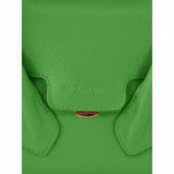 Mini Sac à Main Cuir Vert Femme Kiwi