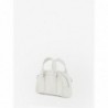 Sac Bowling Cuir Blanc Femme