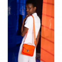 Petit Sac à Main Cuir Orange