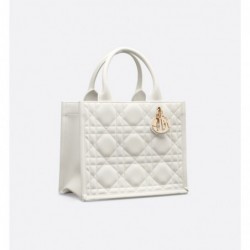 Sac Dior Book Tote Small blanc