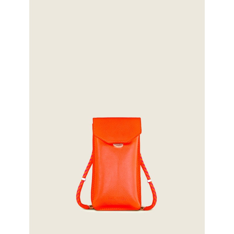 Sac TéLéPhone Cuir Orange Femme