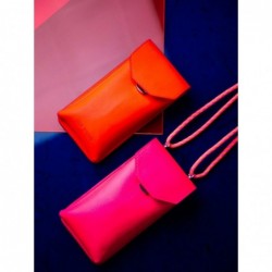 Sac TéLéPhone Cuir Orange Femme