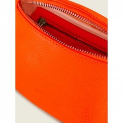 Mini Sac Banane Cuir Orange Femme