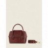 Mini Sac à Main Cuir Rouge Femme