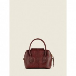 Mini Sac à Main Cuir Rouge Femme