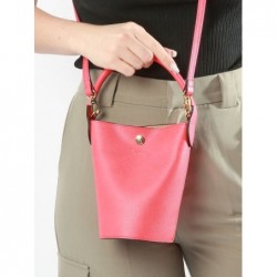 Sac bandoulière XS Epure cuir LONGCHAMP Fraise