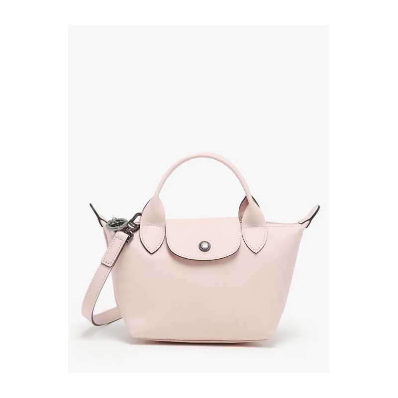 Sac XS Le Pliage Xtra cuir LONGCHAMP Nude