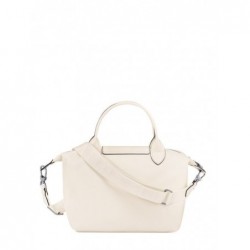 Sac porté main S Le Pliage Xtra cuir LONGCHAMP Ecru