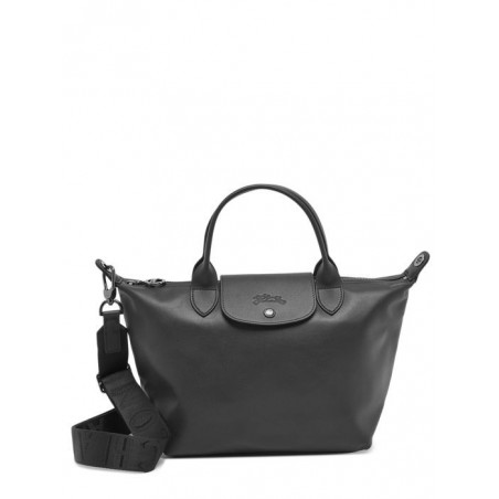 Sac porté main S Le Pliage Xtra cuir LONGCHAMP Noir