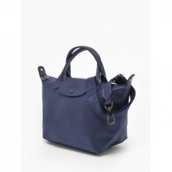 Sac porté main S Le Pliage Xtra cuir LONGCHAMP Navy