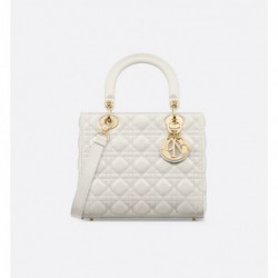 Sac Lady Dior Medium blanc