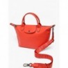 Sac porté main S Le Pliage Xtra cuir LONGCHAMP Orange