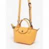 Sac XS Le Pliage Xtra cuir LONGCHAMP Abricot