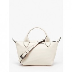 Sac XS Le Pliage Xtra cuir LONGCHAMP Ecru