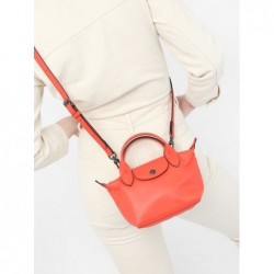 Sac XS Le Pliage Xtra cuir LONGCHAMP Orange