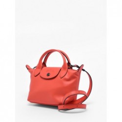 Sac XS Le Pliage Xtra cuir LONGCHAMP Orange