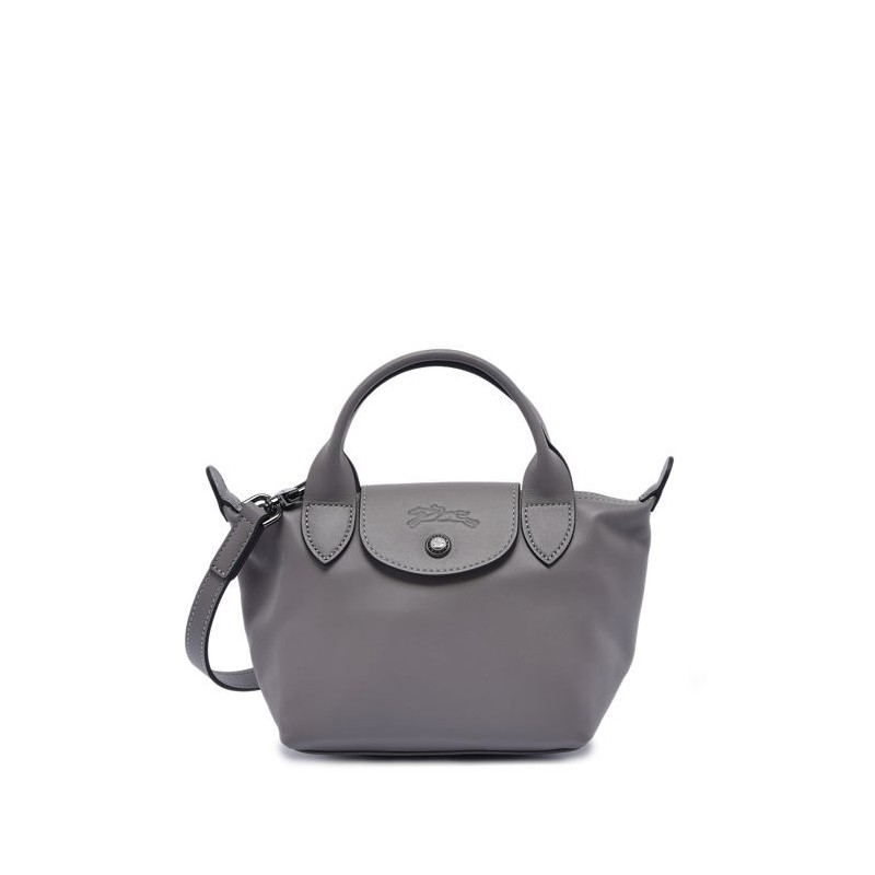 Sac XS Le Pliage Xtra cuir LONGCHAMP Tourterelle