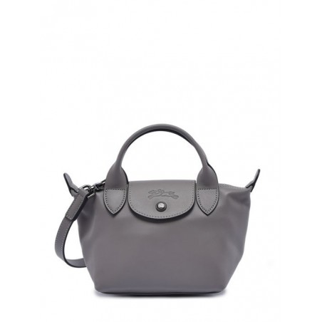 Sac XS Le Pliage Xtra cuir LONGCHAMP Tourterelle