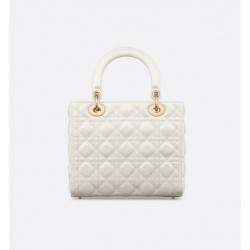 Sac Lady Dior Medium blanc