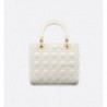 Sac Lady Dior Medium blanc