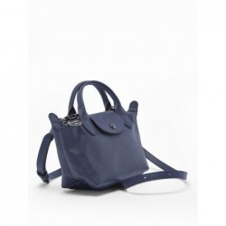 Sac XS Le Pliage Xtra cuir LONGCHAMP Navy