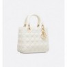 Sac Lady Dior Medium blanc