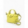 Sac XS Le Pliage Xtra cuir LONGCHAMP Citron