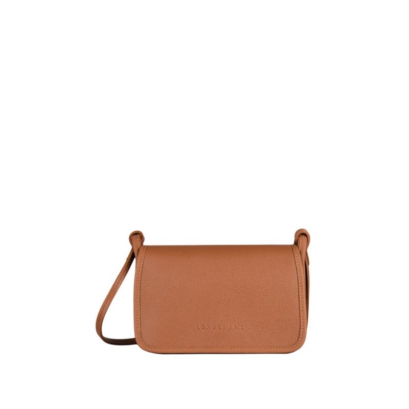 Sac bandoulière mini Le Foulonné cuir LONGCHAMP Caramel