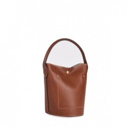 Sac seau Épure cuir LONGCHAMP Brun