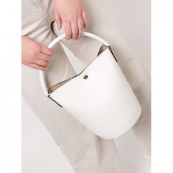 Sac seau Épure cuir LONGCHAMP Blanc