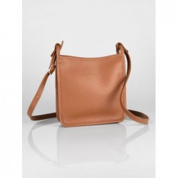 Sac porté travers zippé S Le Foulonné cuir LONGCHAMP Caramel