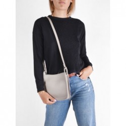 Sac porté travers zippé S Le Foulonné cuir LONGCHAMP Tourterelle