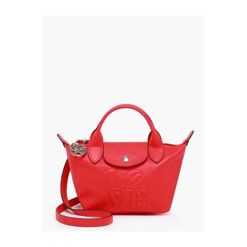 Sac à main XS Longchamp x Robert Indiana LONGCHAMP Rouge