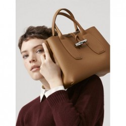 Sac à main S Roseau cuir LONGCHAMP Naturel