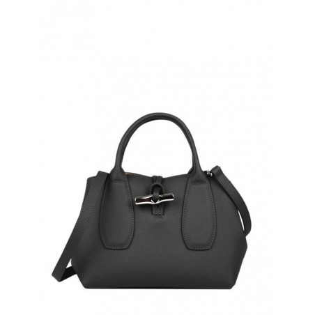 Sac à main S Roseau cuir LONGCHAMP Noir