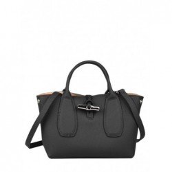 Sac à main S Roseau cuir LONGCHAMP Noir