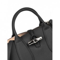 Sac à main S Roseau cuir LONGCHAMP Noir