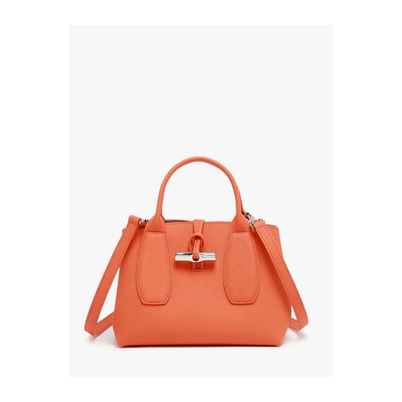 Sac à main S Roseau cuir LONGCHAMP Orange