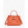 Sac à main S Roseau cuir LONGCHAMP Orange