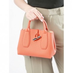 Sac à main S Roseau cuir LONGCHAMP Orange