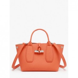 Sac à main S Roseau cuir LONGCHAMP Orange