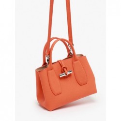 Sac à main S Roseau cuir LONGCHAMP Orange