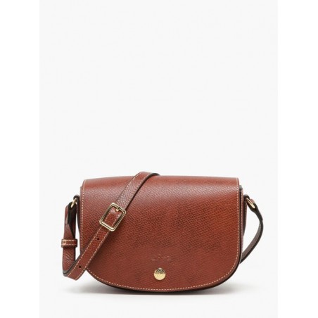 Sac bandoulière Epure cuir LONGCHAMP Brun