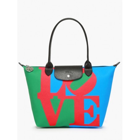 Sac cabas M Longchamp x Robert Indiana LONGCHAMP Rouge