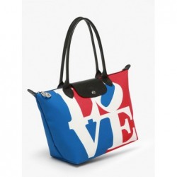 Sac cabas M Longchamp x Robert Indiana LONGCHAMP Blanc