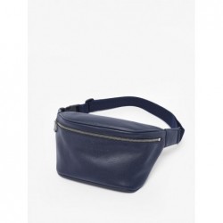 Sac banane Le Foulonné cuir LONGCHAMP Navy